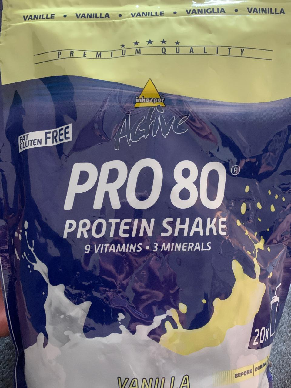 Фото - Protein shake pro 80 vanilla InkoSpor Active
