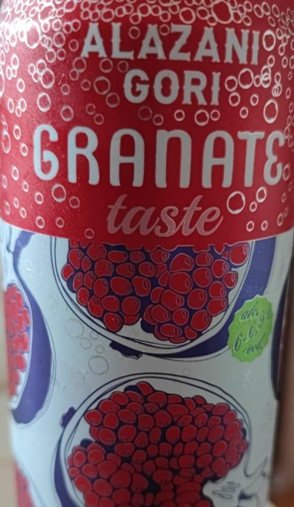 Фото - Напиток винный полусладкий слабоалкогольный игристый Granate taste Alazani Gori