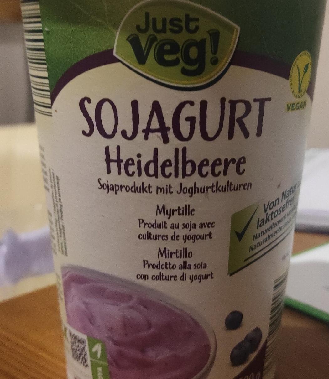 Фото - Йогурт соевый ферментированный с черникой Sojagurt Just Veg!
