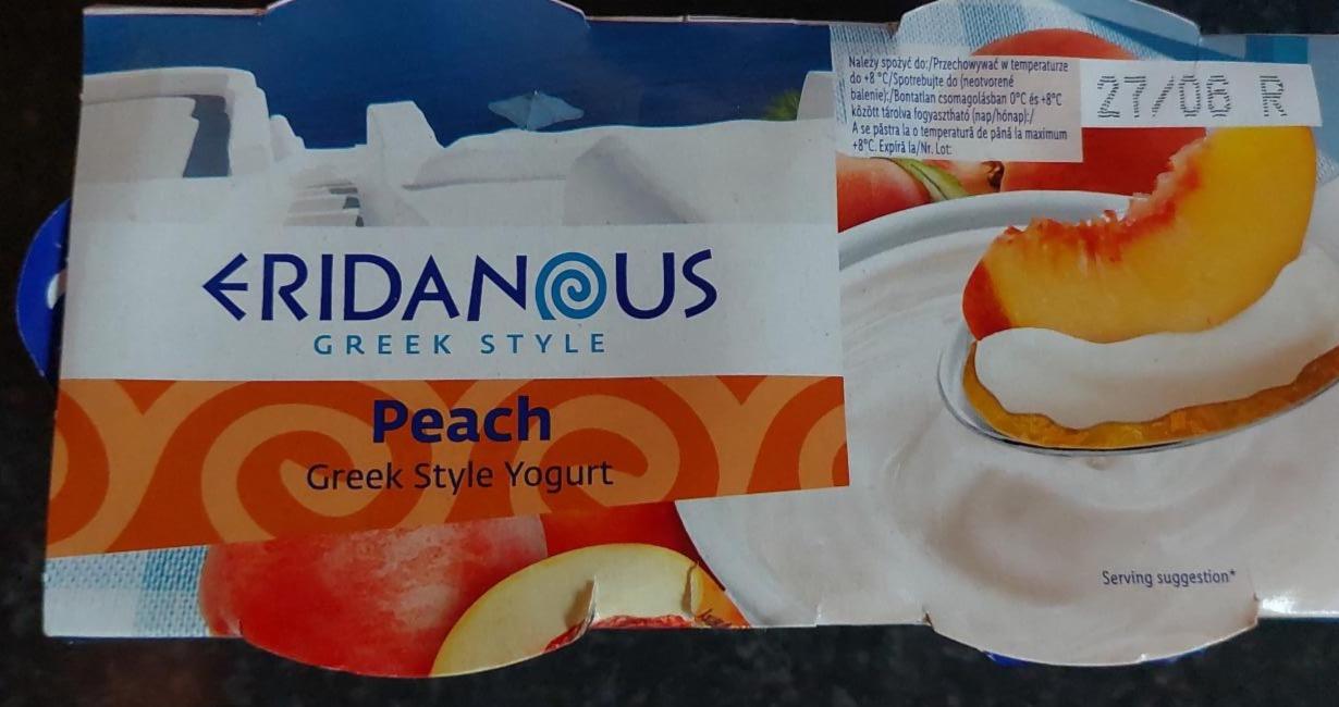 Фото - Йогурт греческий с персиком Eridanous