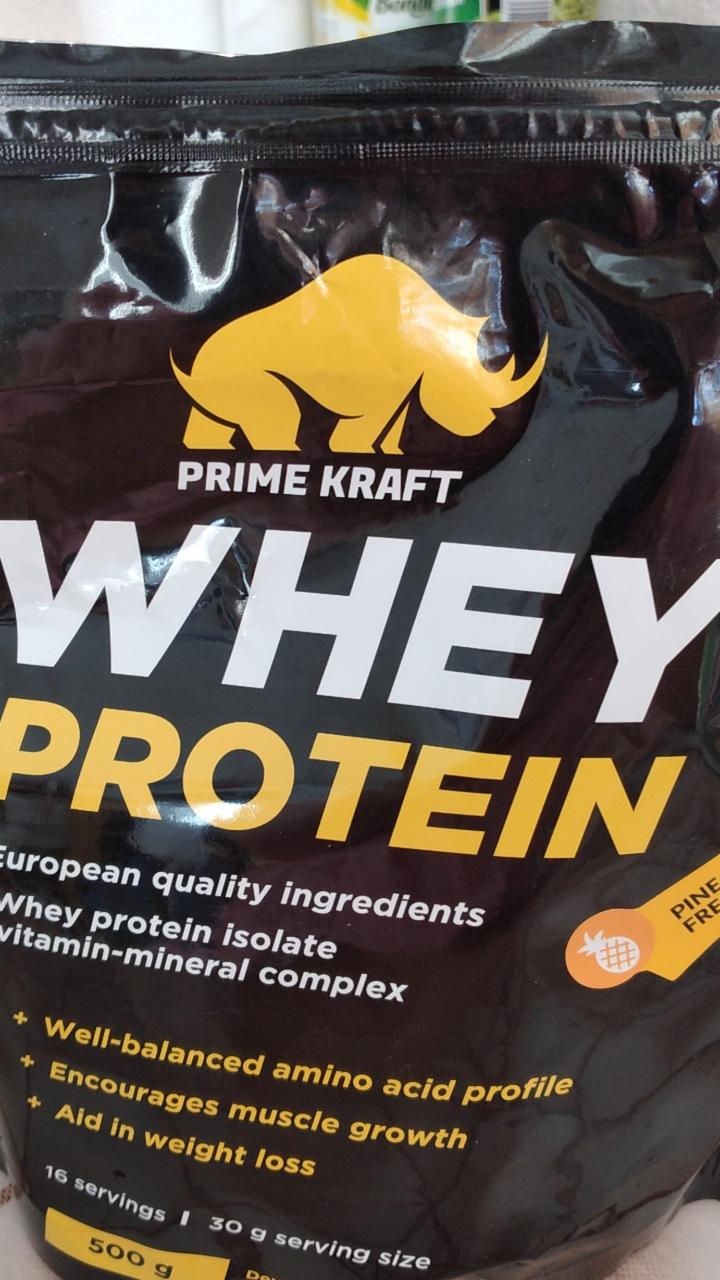 Фото - протеин сывороточный со вкусом ананасовый фреш whey protein Prime Kraft
