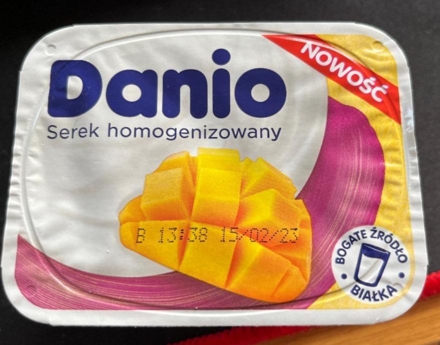 Фото - Творожок гомогезированный со вкусом манго Danio