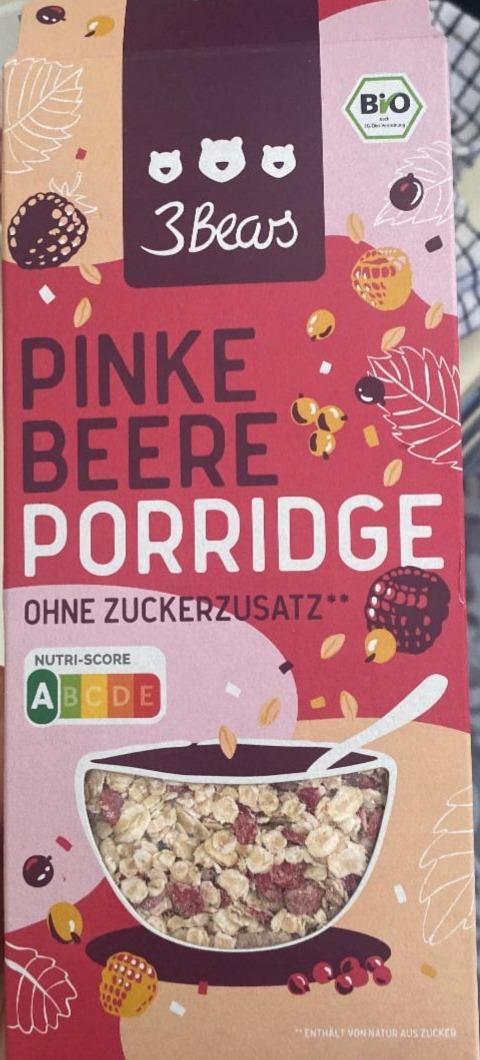 Фото - Хлопья овсяные с ягодами Pinke Beere Porridge 3 Bears
