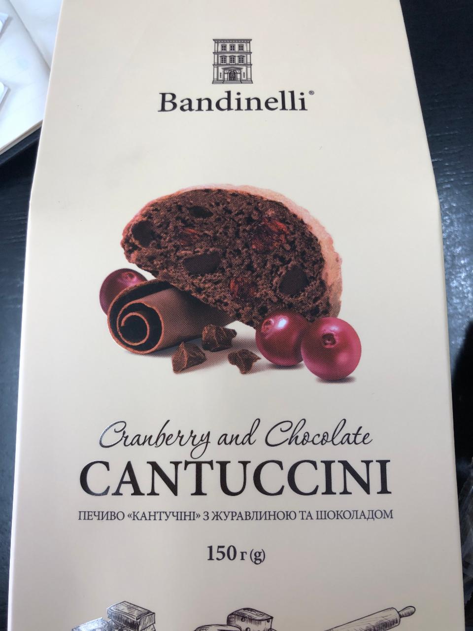 Фото - Печенье с клюквой и шоколадом Кантучини Cantuccini Bandinelli