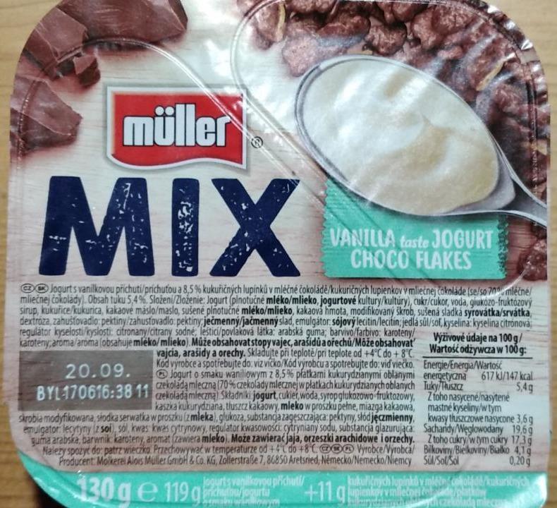 Фото - MIX Vanilla taste Jogurt Choco Flakes Müller