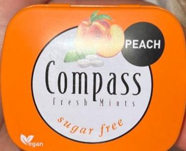 Фото - Леденцы без сахара со вкусом персика Peach Compass