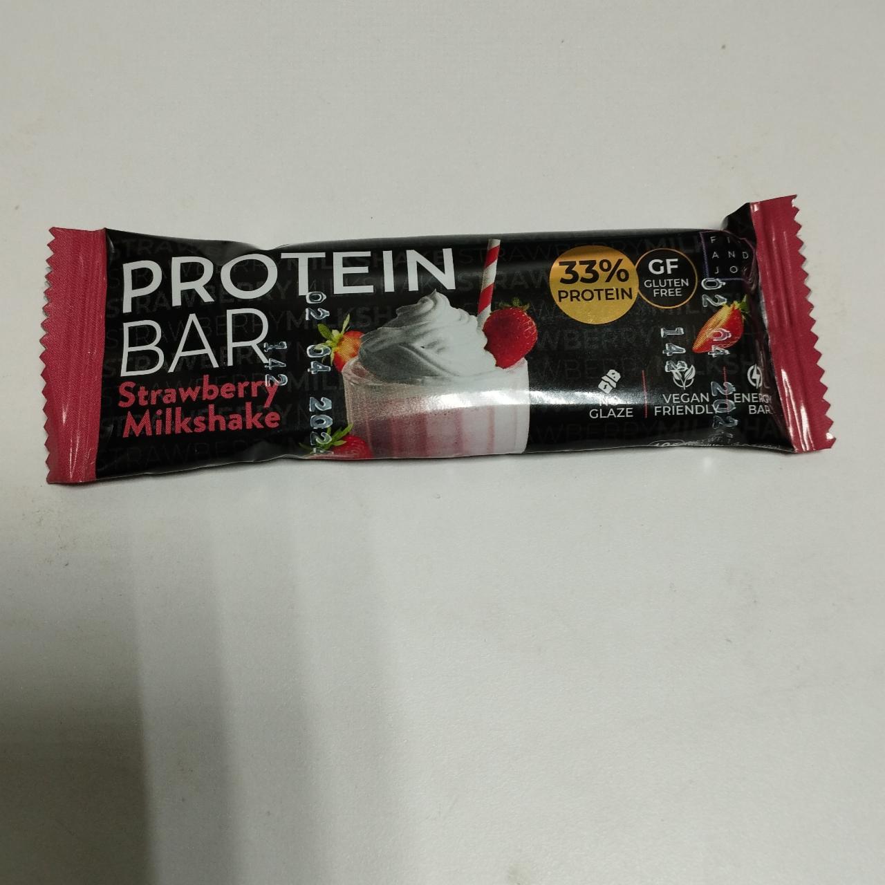 Фото - Protein Bar Strawberry Milkshake Fit And Joy