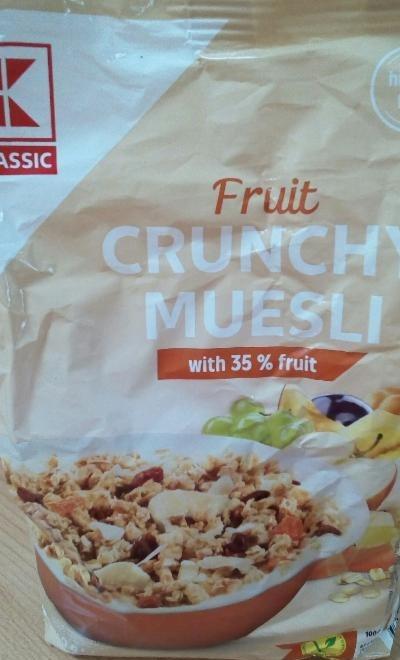 Фото - Мюсли с фруктами crunchy muesli