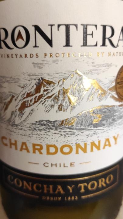 Фото - вино белое полусухое Chardonnay Frontera