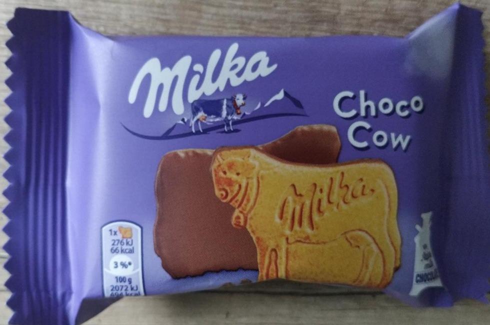 Фото - печенье Милка choco cow покрыто молочным шоколадом Milka