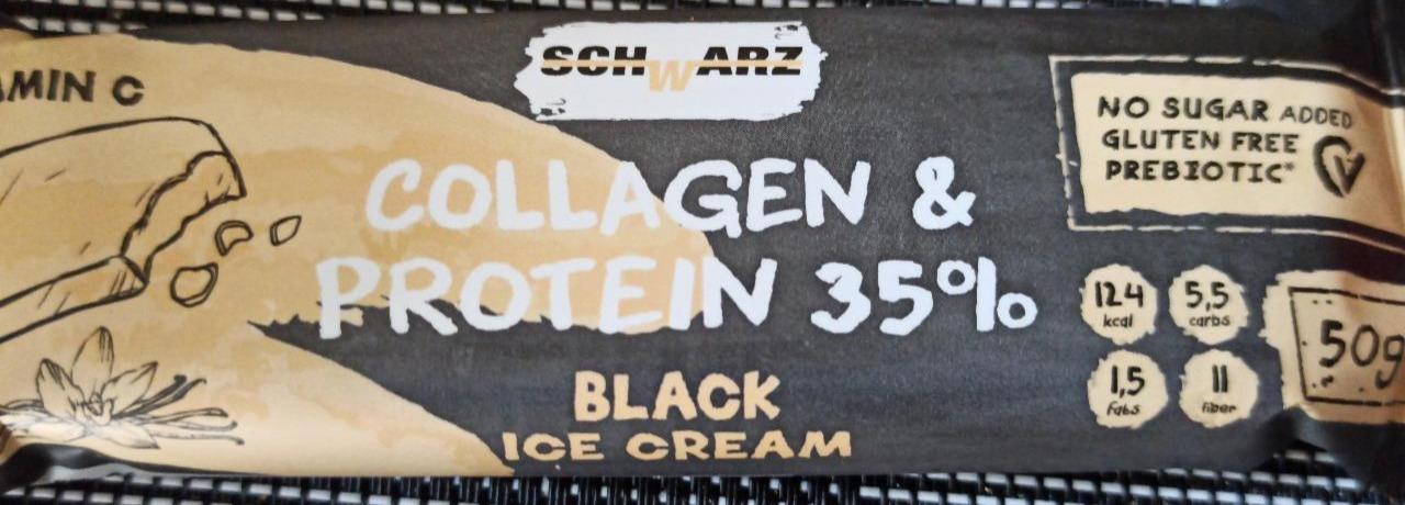Фото - collagen & protein батончик черное мороженое Schwartz