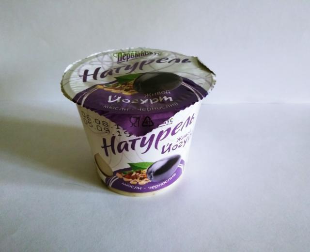 Фото - Йогурт фруктовый со злаками Мюсли-Чернослив Натурель