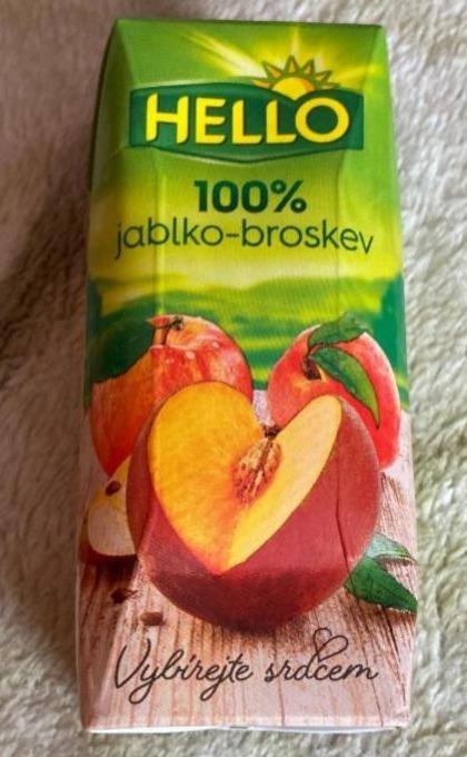 Фото - Сок яблочно-персиковый Jablko-Broskev Hello