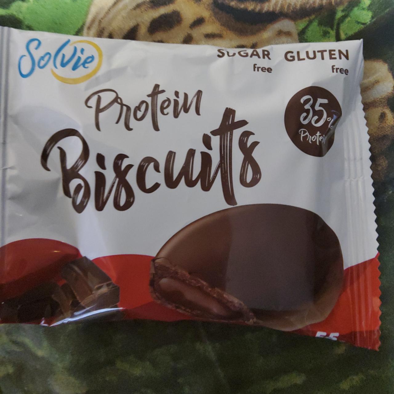 Фото - Печенье Protein Biscuits с шоколадной начинкой Solvie
