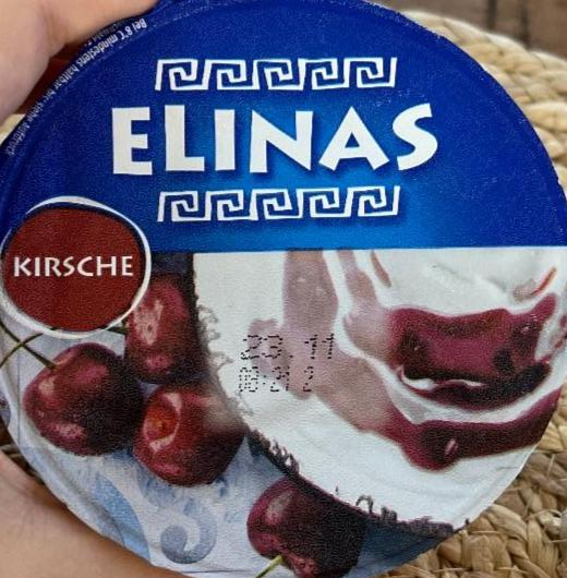 Фото - йогурт греческий с черешней Elinas