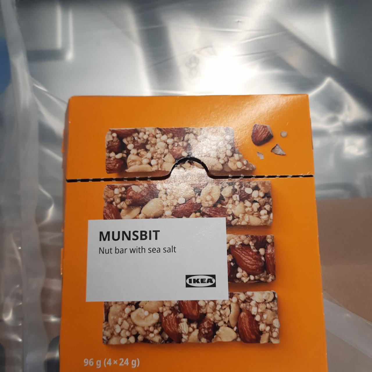 Фото - Munsbit nut bar with sea salt Ikea