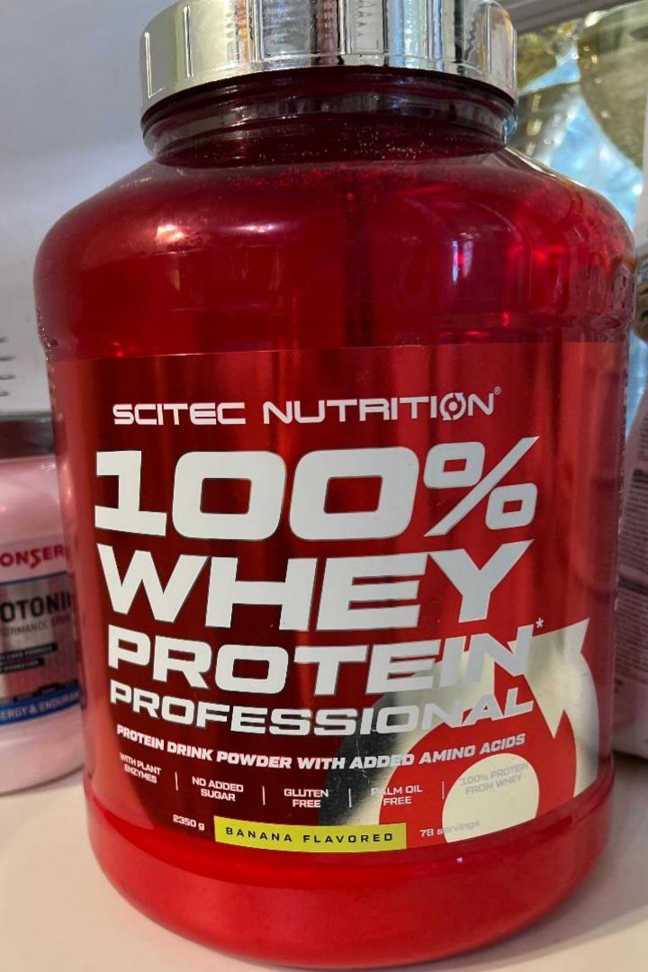 Фото - 100% Whey Protein Professional Banán Scitec Nutrition