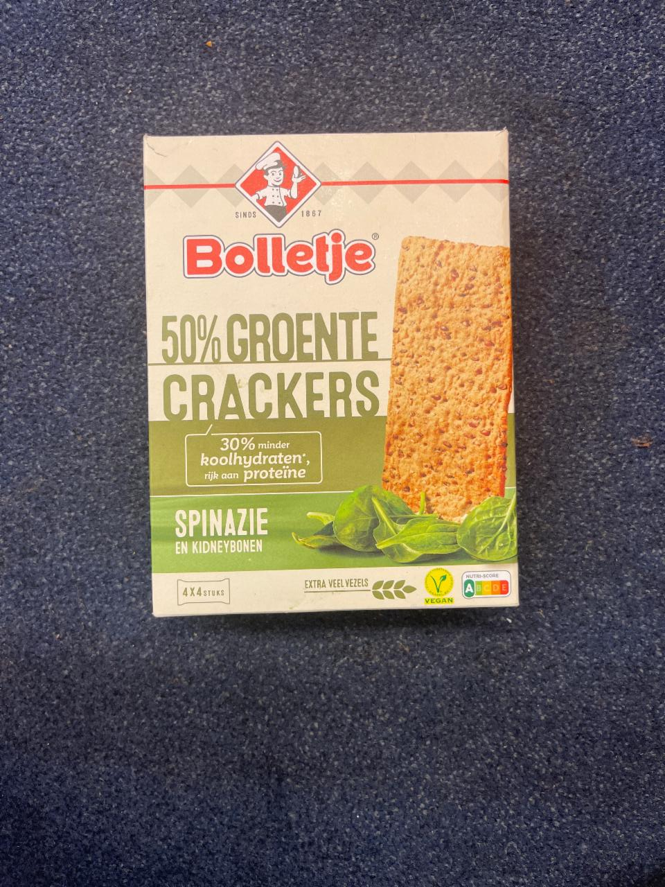 Фото - Groente crackers spinazie Bolletje