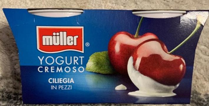 Фото - Йогурт с вишней Yogurt Cremoso Muller