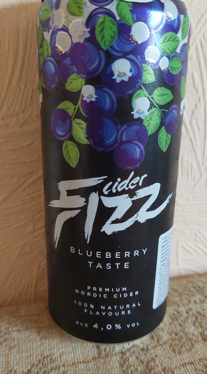 Фото - черничный сидр Blueberry 4% Fizz