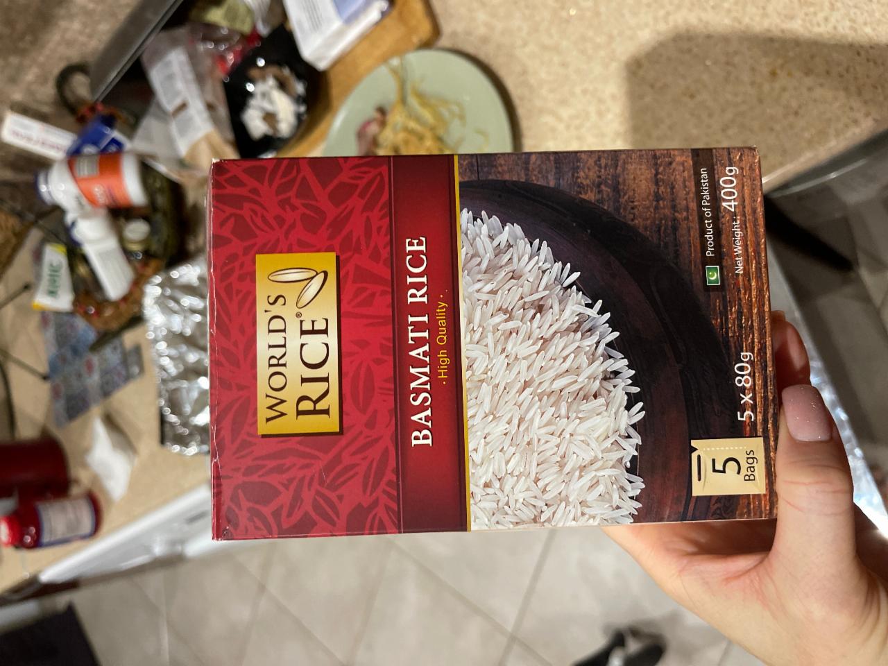 Фото - Рис шлифованный долгозернистый Басмати World's Rice