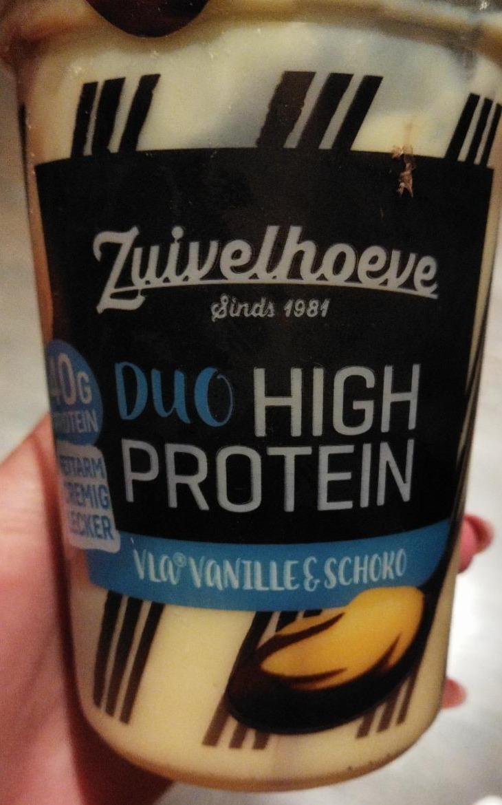 Фото - Йогурт протеиновый Ваниль-шоколад Duo High Protein Zuivelhoeve