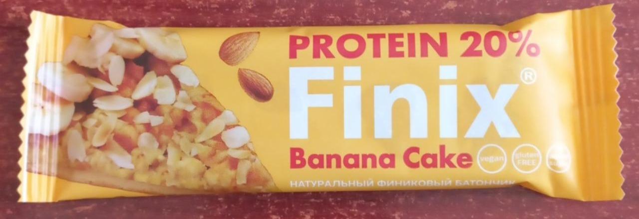 Фото - Финиковый батончик с протеином banana cake Finix