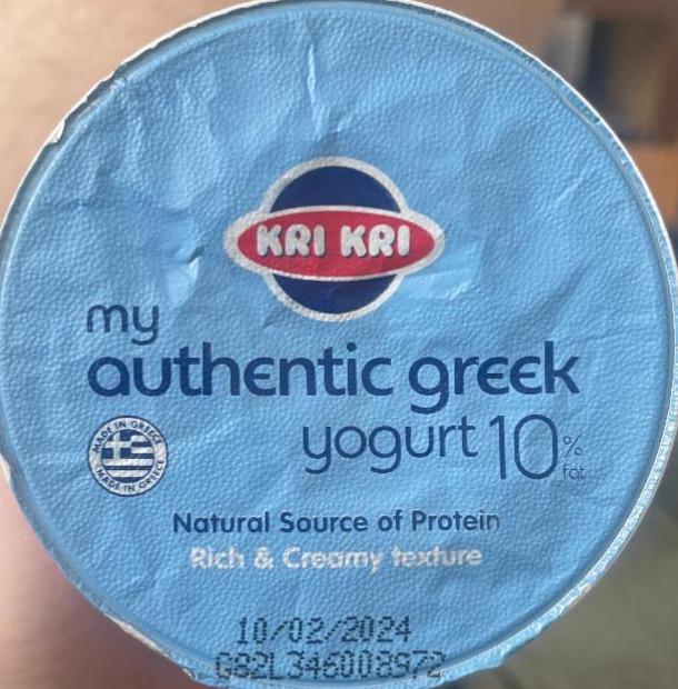 Фото - My authentic greek yogurt 10% Kri Kri