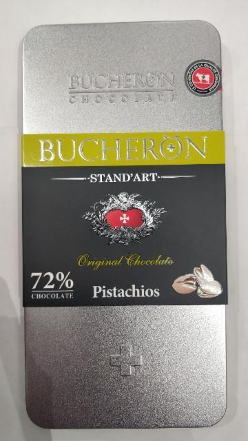Фото - Шоколад горький с фисташками 72% 'Bucheron'