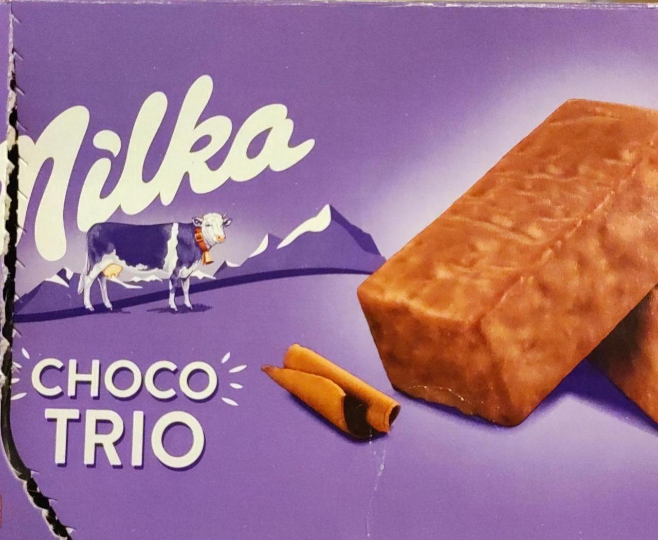 Фото - Печенье в молочном шоколаде с начинкой Choco Trio Milka