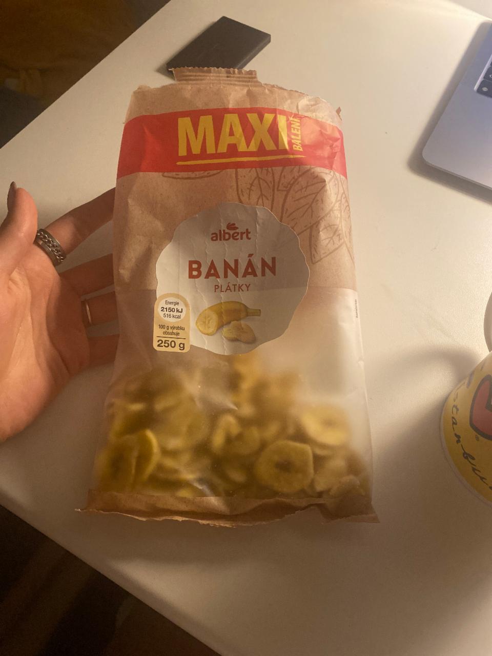 Фото - банановые чипсы макси Albert