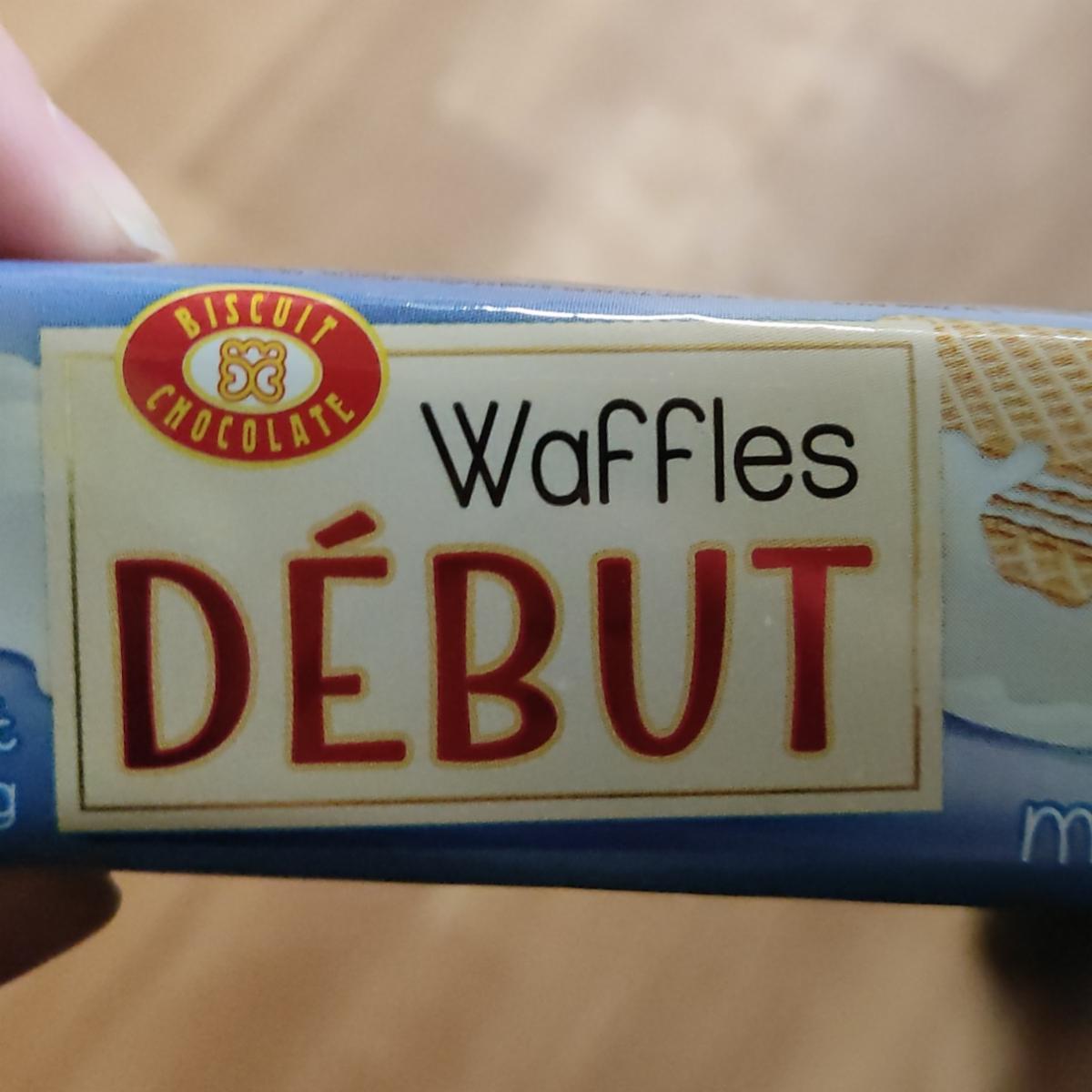 Фото - Вафли молочные Waffles Debut Бисквит Шоколад