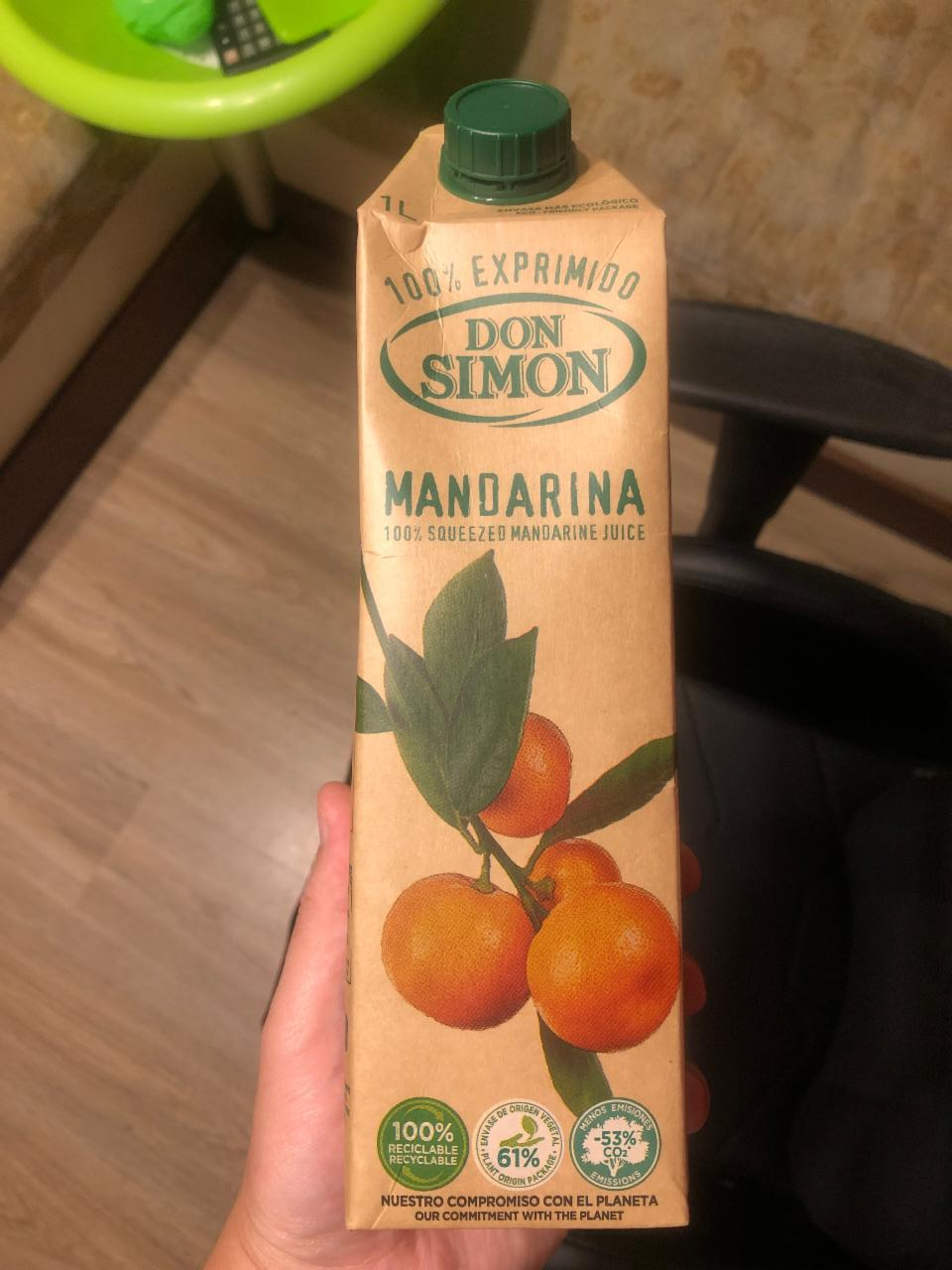 Фото - сок мандариновый 100% Don Simon