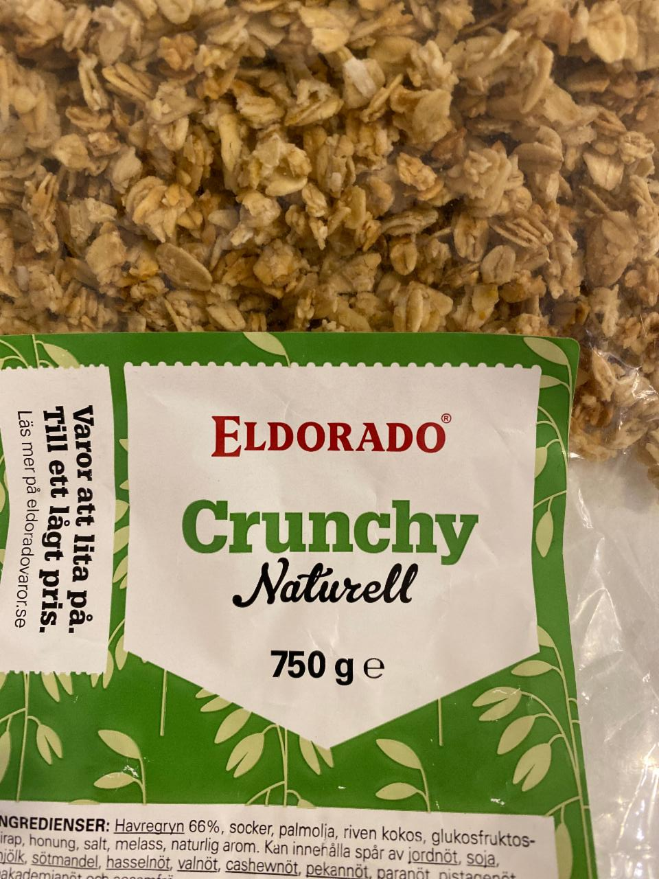 Фото - Мюсли хрустящие Crunchy Naturell Eldorado