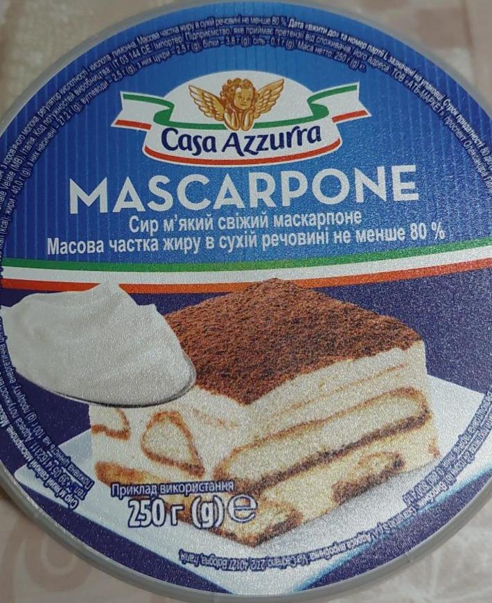 Фото - Сыр мягкий 83.5% Mascarpone Casa Azzura
