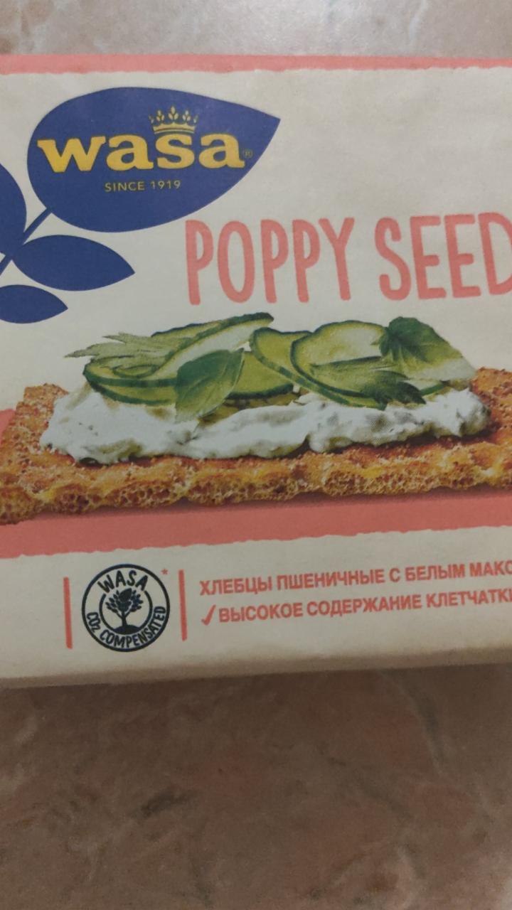 Фото - хлебцы poppy seeds с белым маком Wasa