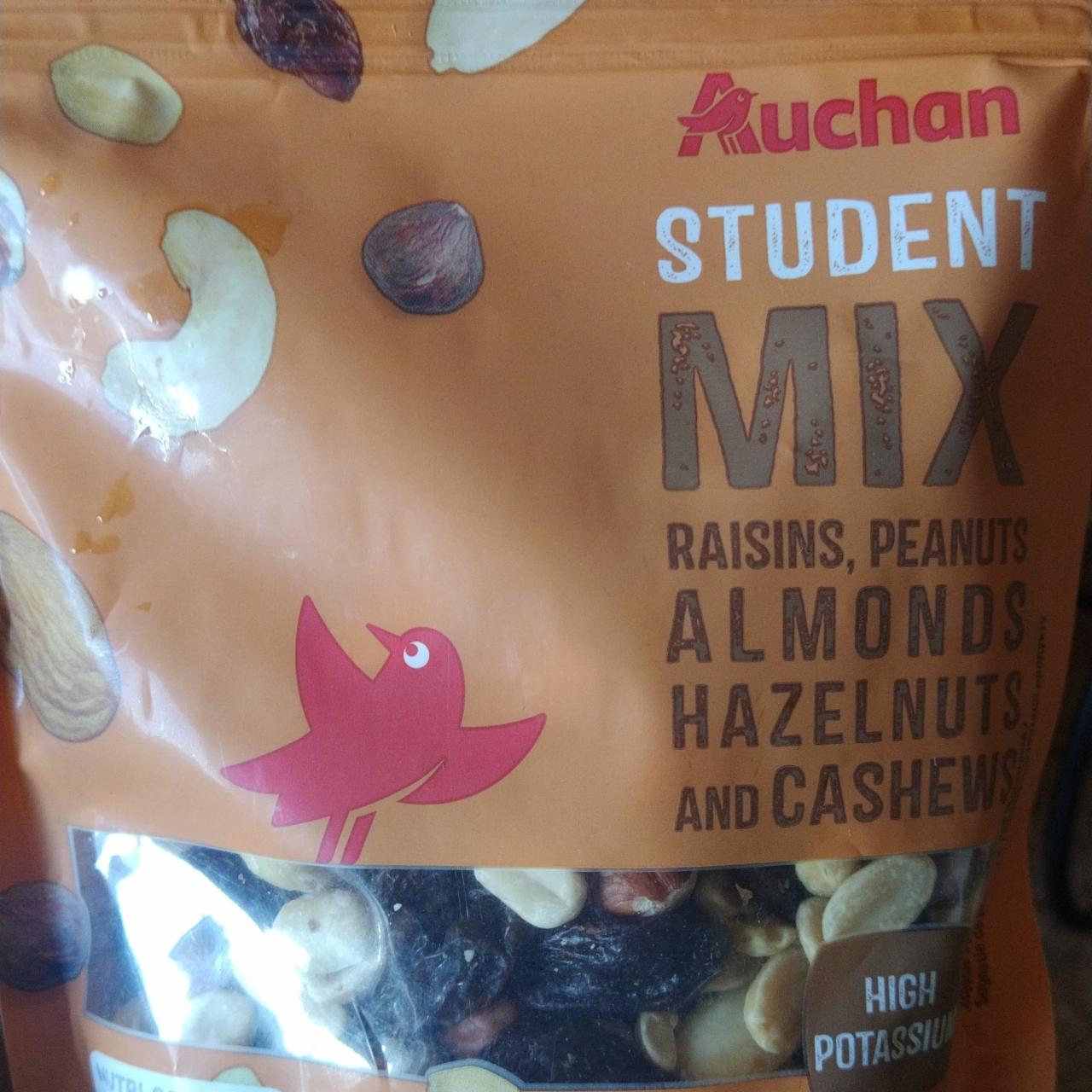 Фото - Микс студенческий с изюмом и орехами Student Mix Auchan Ашан