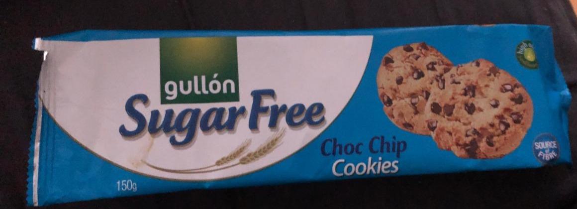 Фото - Печенье без сахара с шоколадными чипсами sugar free cookies Gullon