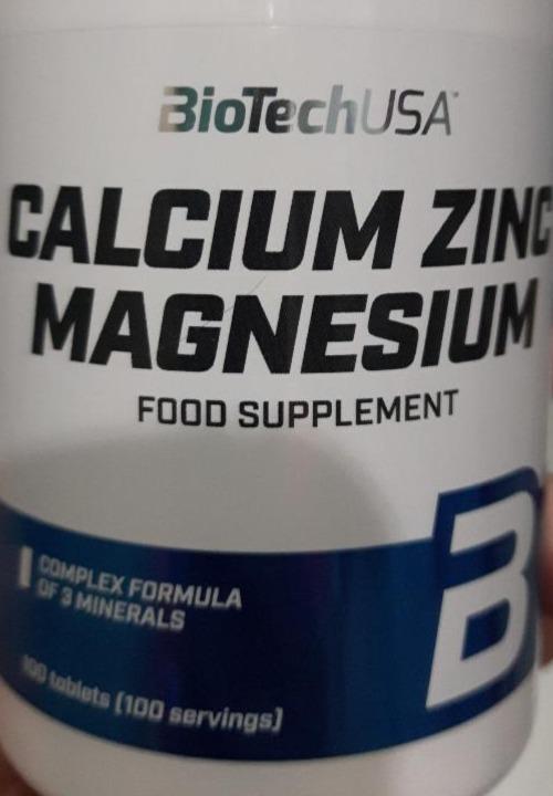 Фото - кальцый цинк магний calcium zinc magnesium BioTechUSA