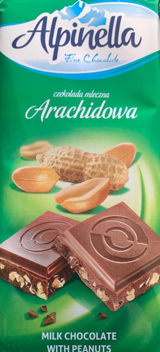 Фото - Шоколад молочный с арахисом Alpinella