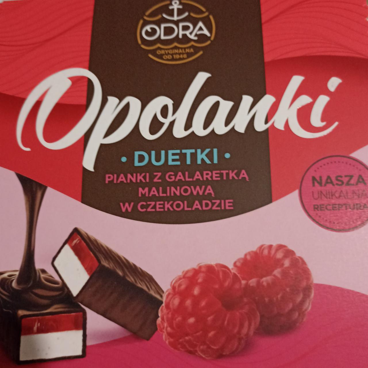Фото - Opolanki duetki pianki z galaretka malinowa w czekoladzie Odra