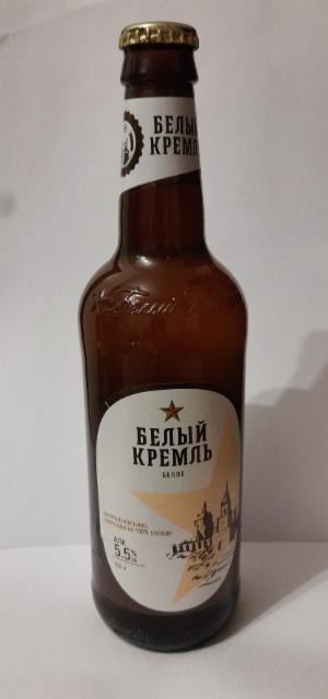 Фото - Пиво светлое пшеничное нефильтрованное Белый кремль Белое