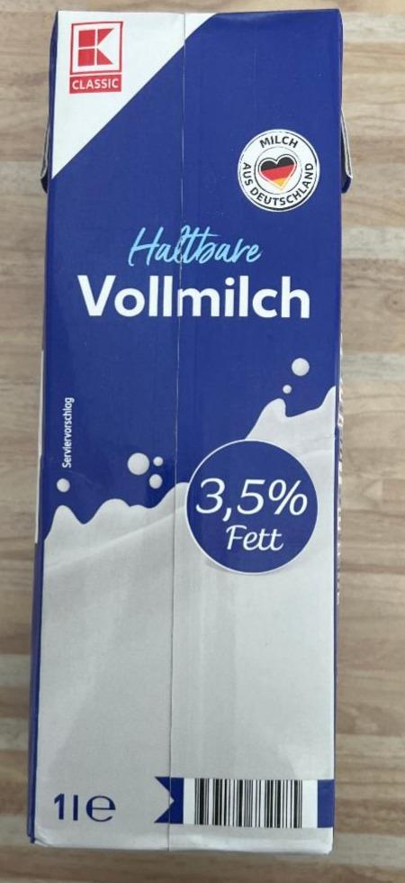 Фото - Haltbare Vollmilch 3.5% K-Classic