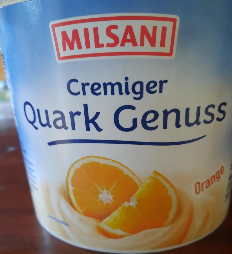 Фото - Творожок с апельсином Quark Genuss Milsani