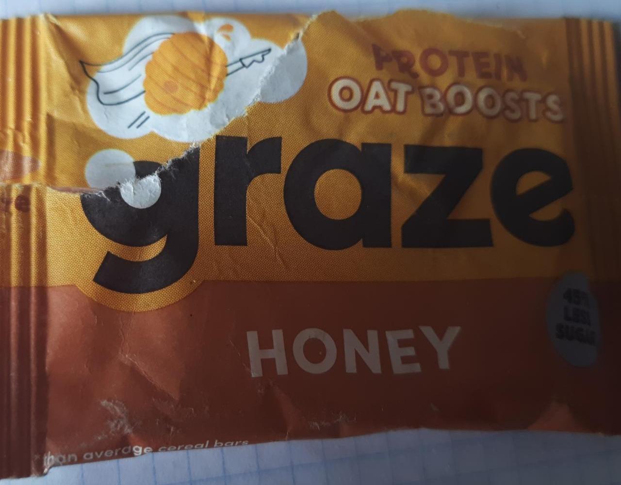 Фото - Graze honey protein oat boosts