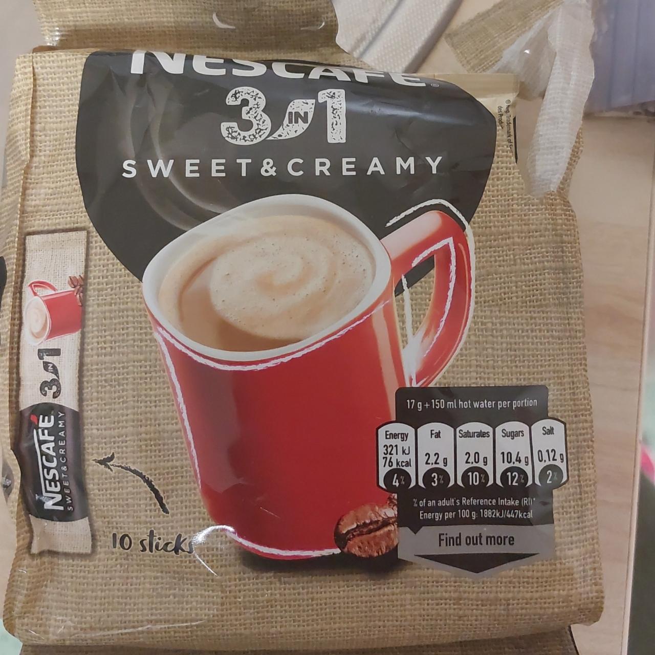 Фото - кофе 3в1 растворимый sweat&creamy Nescafe