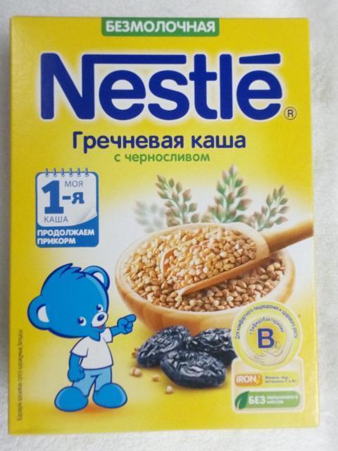 Фото - Гречневая каша Nestle безмолочная с черносливом