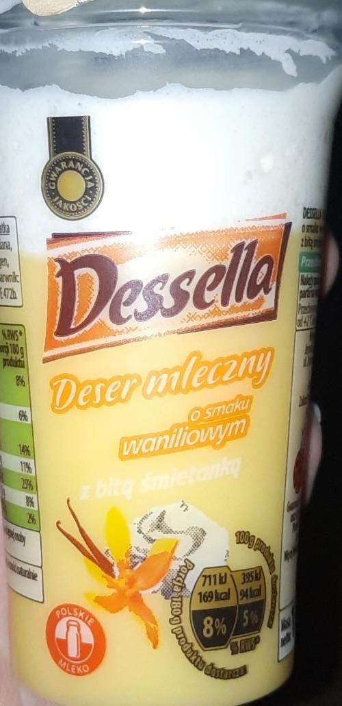 Фото - ванильный пудинг со взбитыми сливками Dessella