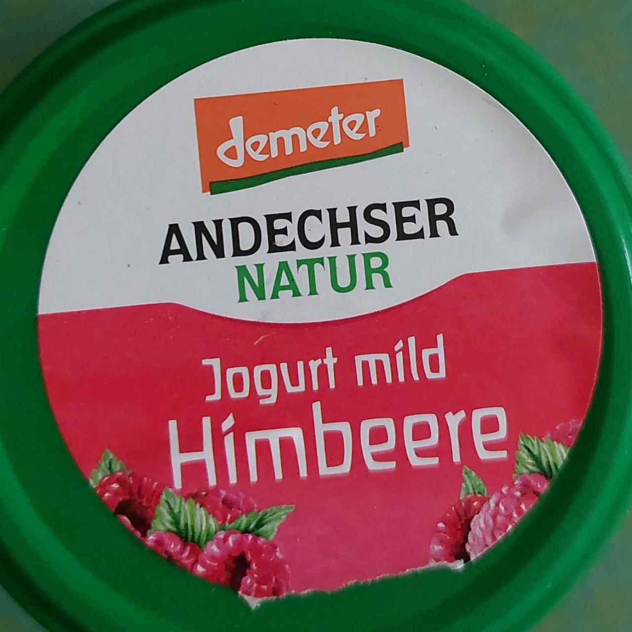 Фото - Andechser Natur Bio-Jogurt mild Himbeere Demeter