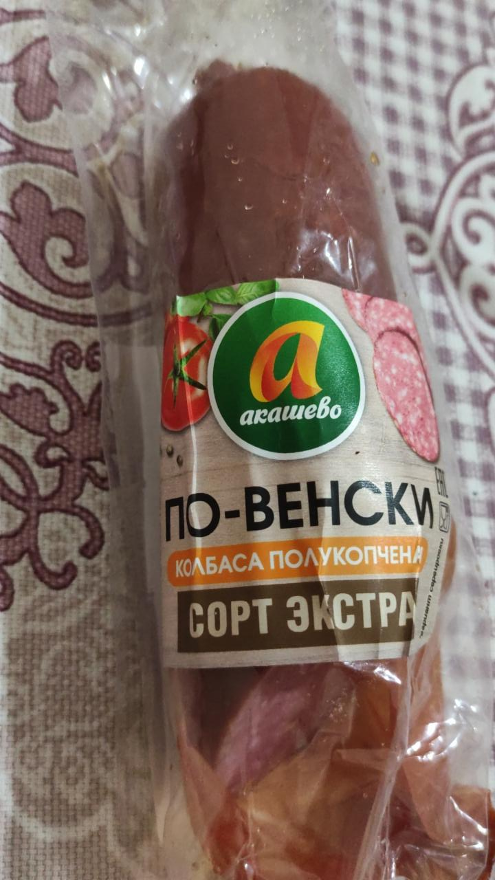 Фото - колбаса полукопченая из мяса птицы по-венски экстра сорт охлажденная Акашево